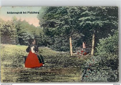 57370 Phalsbourg Pfalzburg 1909 - Saldatengrab Frau in Tracht - 51677148