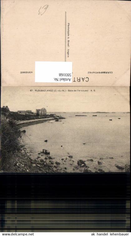 593168,Ploubazlanec Baie de l Arcouest Küste France