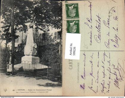 599226,Nevers Statue du Commandant Provost Statue France