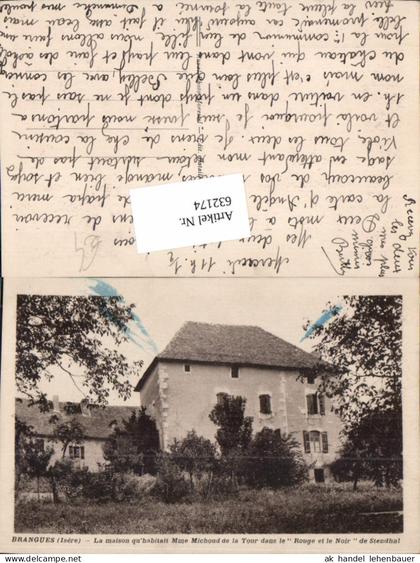632174,Brangues Isere La maison qu habitait michoud de la tour