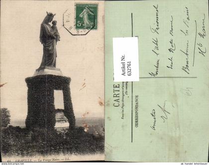 632761,Graville La Vierge Noire Statue France