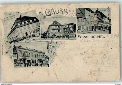 67310 Wasselonne Wasselnheim 1899 Gebrauchsspuren Gasthaus Zum Schwanen ... - 13232194