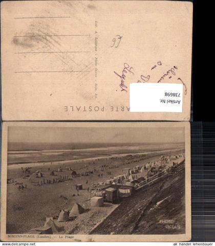 738698 Mimizan-Plage Landes La Plage Strand Strandleben France
