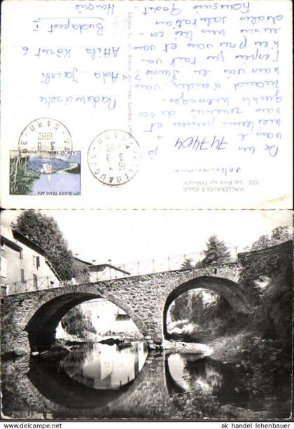 747404 Foto AK Valleraugue Gard Le Pont sur l Herault Brücke France