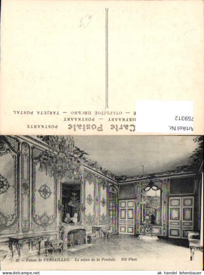 759312 Versailles Palais de Versailles, Le salon de la Pendule Arr. Versailles France