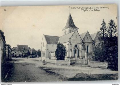76490 Saint-Wandrille-Rancon - L Eglise et le Village - 51714907