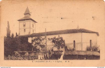 B476 France Itxassou L'Eglise Church vintage postcard