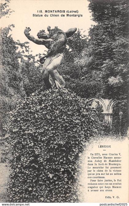 BF4032 montargis statue du chien de montargis france