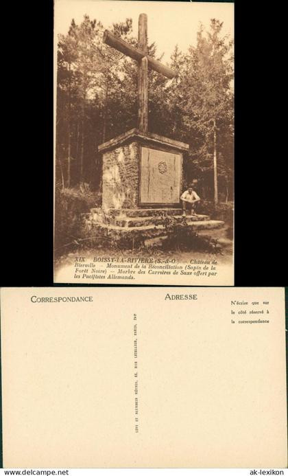Boissy-La-Rivière Essonne Monument Réconciliation / Chateau de Bierville  1922