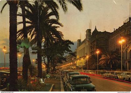 BR14327 la Promenade des anglais la nuit Nice   France