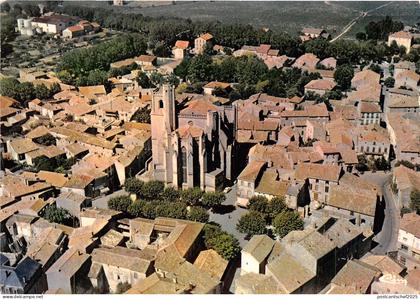 BR15343 Capestang Vue aerienne la Collegiale de St etienne  france