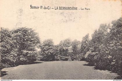C274 France Samer La Bernardiere Parc Park vintage postcard