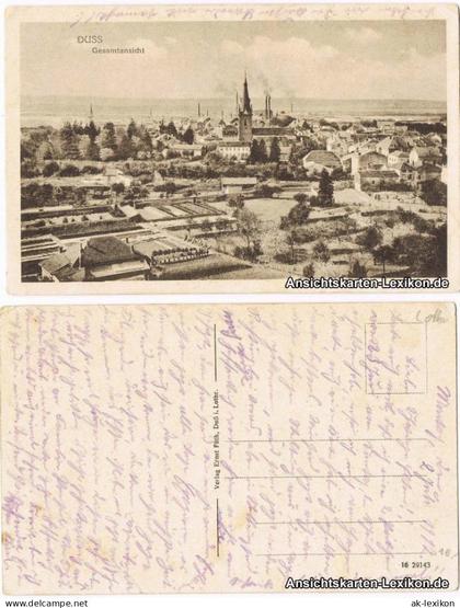 CPA Duß Dieuze Gesamtansicht 1917