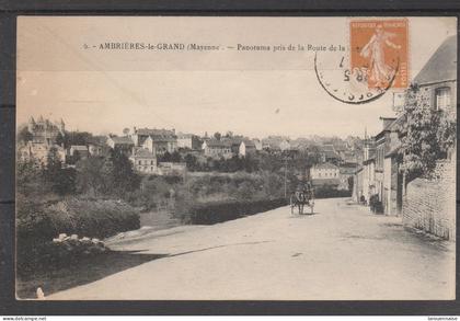 53 - AMBRIERES LES VALLEES - Ambrières le Grand - Panorama pris de la Route de la Gare