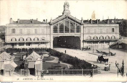 CPA Amiens La Gare