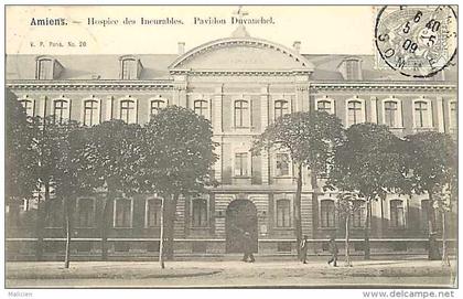somme - ref : A 609 -  amiens - hospice des incurables - pavillon duvauchel  -- carte bon état -