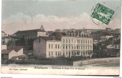 CPA-Carte Postale France  Amplepuis  Pensionnat et école libre des Garçons VM55697ok