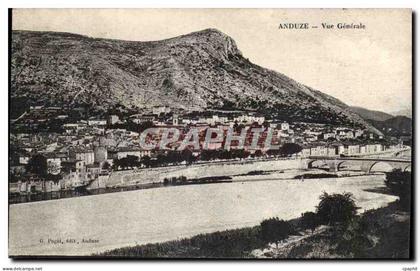 Anduze CPA Vue generale