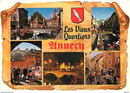 74 - Annecy - Les Vieux Quartiers - Multivues - Blasons - CPM - Voir Scans Recto-Verso