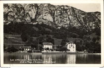 CPA Lac d'Annecy Hotel Belle Rive et de la Plage Bredannax Doussard