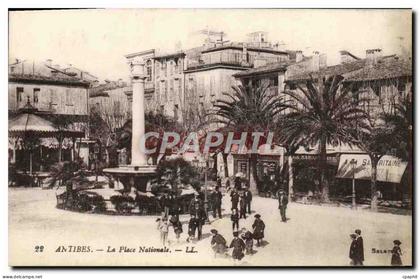 CPA Antibes La Place Nationale