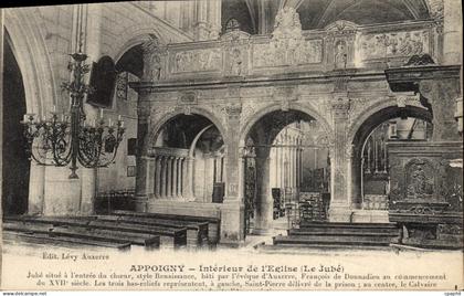 CPA Appoigny interieur de l'eglise le Jube