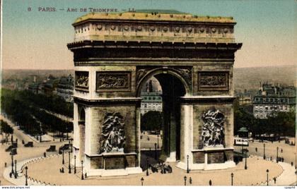 CPA Paris Arc De Triomphe