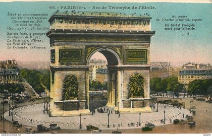 CPA Paris Arc de Triomphe de l'Etoile