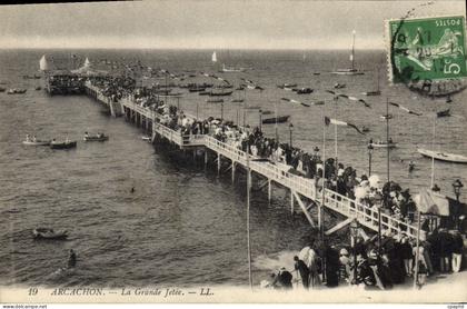 CPA Arcachon La Grande Jetee