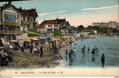 CPA Arcachon Un Coin de Plage