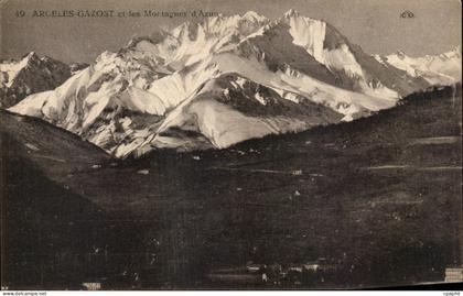 CPA Argeles Gazost et les montagnes d'Azun