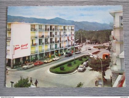 Cpa Argeles sur mer (66) hôtel beau rivage et les Albères