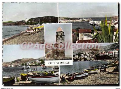 CPSM cote Vermeille Argeles Sur Mer Port Vendres Collioure Banyuls-sur-mer Cerbere
