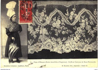 Carte POSTALE Ancienne  de ARGENTAN - Ecole dentellière