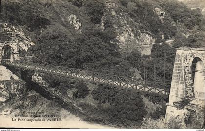 CPA Argentat Le Pont Suspendu De Merle