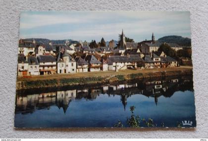 Cpm, Argentat, vue générale, les bords de la Dordogne, Corrèze 19