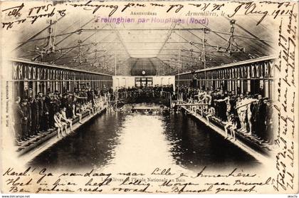 CPA Armentieres Ecole nationale au Bain Eleves (1392347)