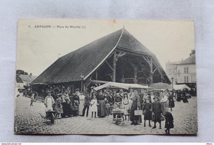 Arpajon, place du marché, Essonne 91