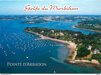 Carte Postale - 56 - Arradon - La Pointe d'Arradon - Superbe belvédère ombragé sur le Golfe du Morbihan - Vue aérienne -