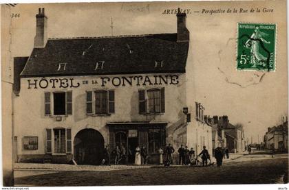 CPA ARTENAY - Perspective de la Rue de la Gare (271479)