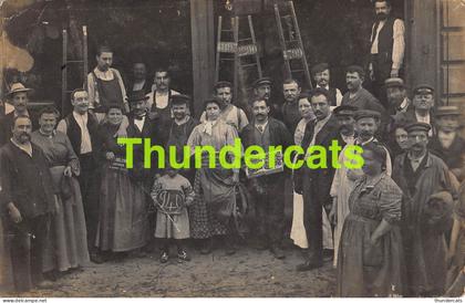 CPA CARTE DE PHOTO 75 PARIS LES HALLES CULTIVATEUR DELANDE BOURGET LOUIS GOUELLAIN CHATILLON SOUS BAGNEUX