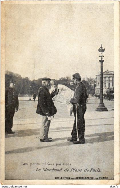 CPA PARIS les petits métiers parisiens Le Marchand de Plans de Paris (305311)