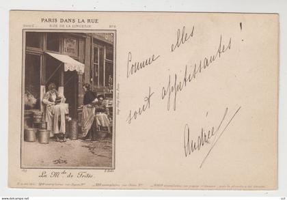 75 - Paris dans la rue : Rue de la lingerie, la marchande de frites   METIER