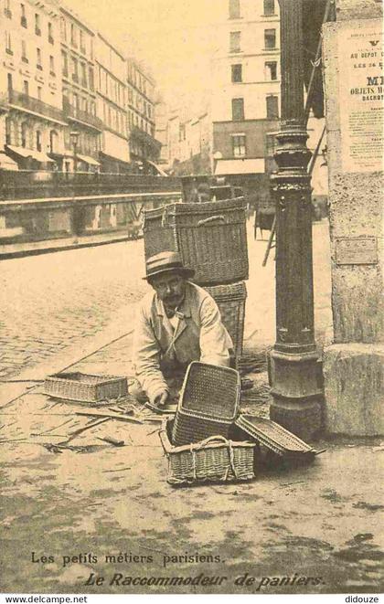 Carte Postale - Reproduction CPA - 75 Paris - Les petits métiers parisiens - Le Raccommodeur de paniers - C'était la Fra