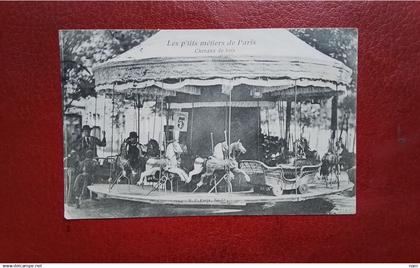 PARIS - LES P' TITS METIERS DE PARIS - " CHEVAUX DE BOIS " - - - - TRES RARE - - -