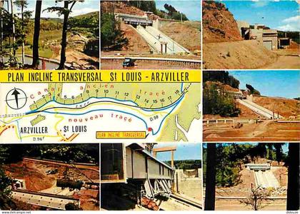 Carte Postale - 57 - Saint Louis - Arzviller - Le plan incliné transversal - Ascenseur à Bateaux - Multivues - CPM - Voi