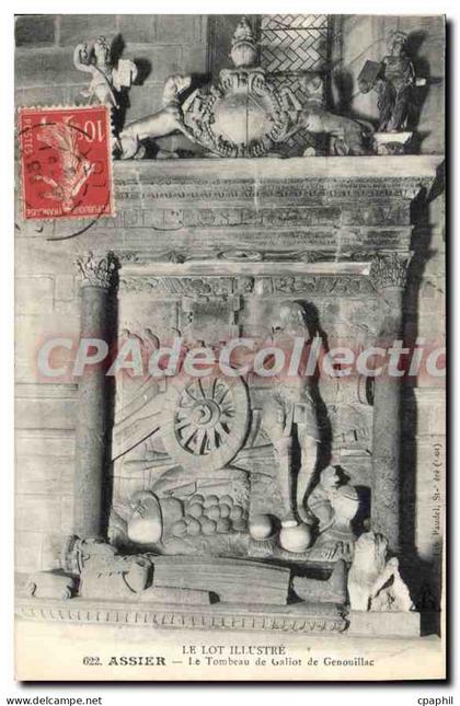 CPA Assier Tombeau De Galiot De Genouillac