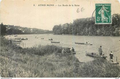 CPA Athis Mons Les Bords de la Seine