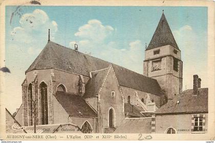 CPA Aubigny sur Nere Cher L'Eglise