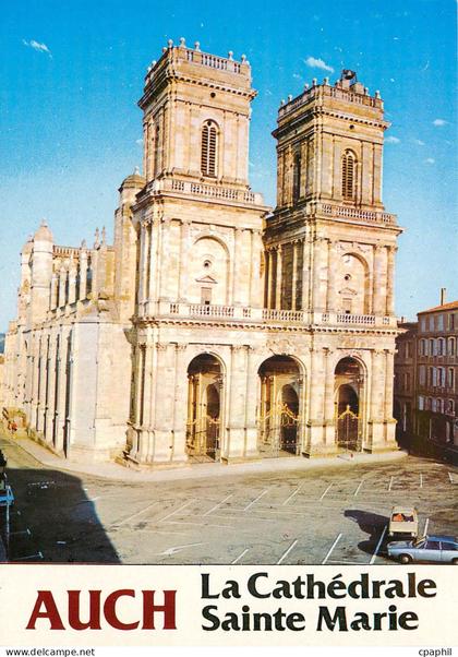 CPM Auch La Cathedrale Sainte Marie